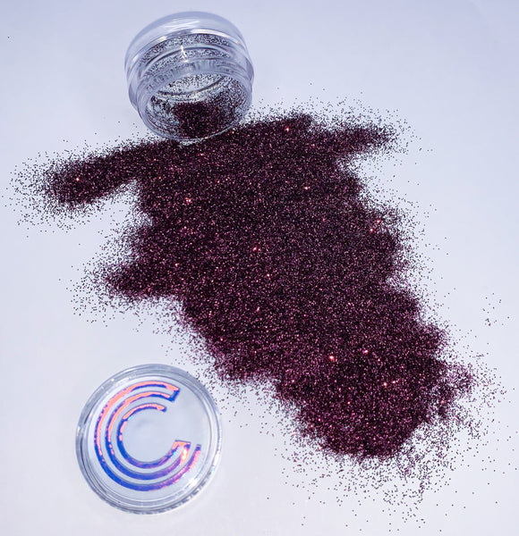 Plum-glitter